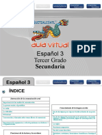 01 Fichas Virtuales Español - Tercer Grado de Secundaria