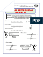 Ángulos Entre Rectas Paralelas para Segundo de Secundaria Ojojoj