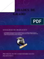 Modalidades de Grado