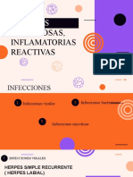 Lesiones Infecciosas, Inflamatorias Reactivas Niñosx