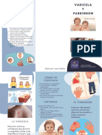 Triptico Fisioterapia profesional azul