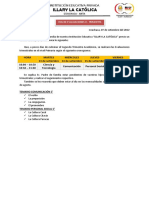 Rol de Evaluaciones II Trimestre - Illary