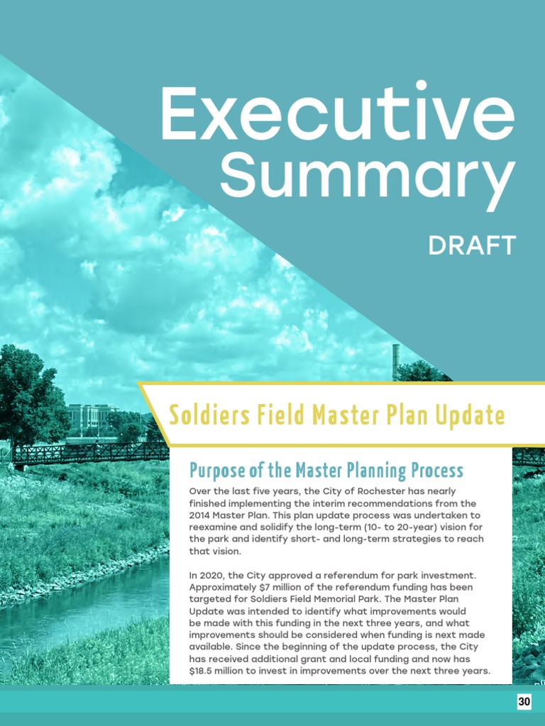 Soldiers Field Park Master Plan Update | PDF | Parks | City