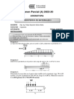 Examen Parcial Resistencia de Mater II 2022-20