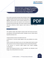 Ringkasan Memulai Karir Sebagai Perwakilan Penjualan Komersial (Sales B2B) Dengan Teknik Presentasi Dan Negosiasi