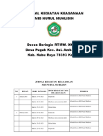 Jurnal Kegiatan Keagamaan MIS NURUL MUHLISIN