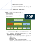 The Accounting Equation