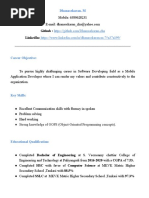 Dev Dhanasekaran CV