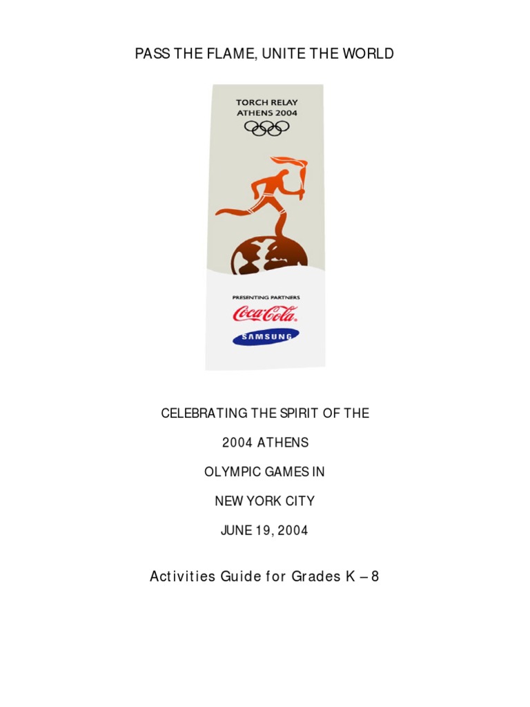 Pass the Flame, Unite the World: An Activity Guide for Celebrating the ...