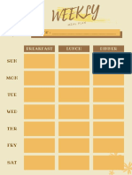 Organização semanal e diária 