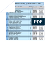 LISTA DE ESTUDIANTES ELA 2022 1° A 5°