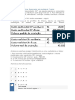 APOL 2 - Contabilidade Societária e Técnicas Avançadas em Análise de Custos