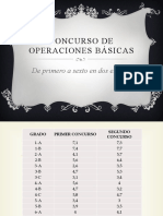 Concurso de Operaciones Básicas