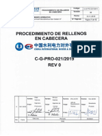 CG - Pro - 021 - 2019 - Rev.0 - Rellenos en Cabecera