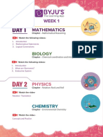 Week 1 study materials for 4 subjects