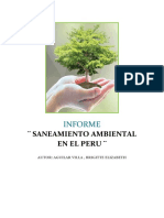 Gestión del saneamiento ambiental en el Perú: importancia, estrategias y Plan Nacional de Acción Ambiental