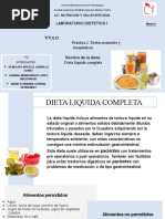 Dieta Liquida Completa