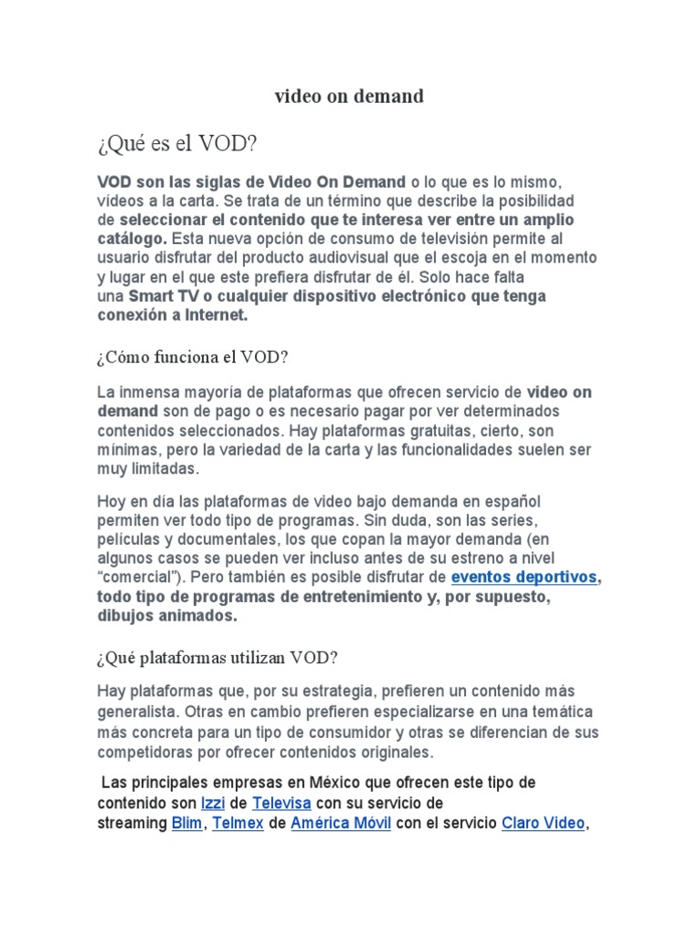 Video On Demand PDF