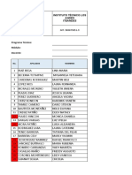 Planilla de Aplicaciones Informatica