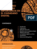 El Gobierno Digital y Su Importancia en El Ciudadano Digital