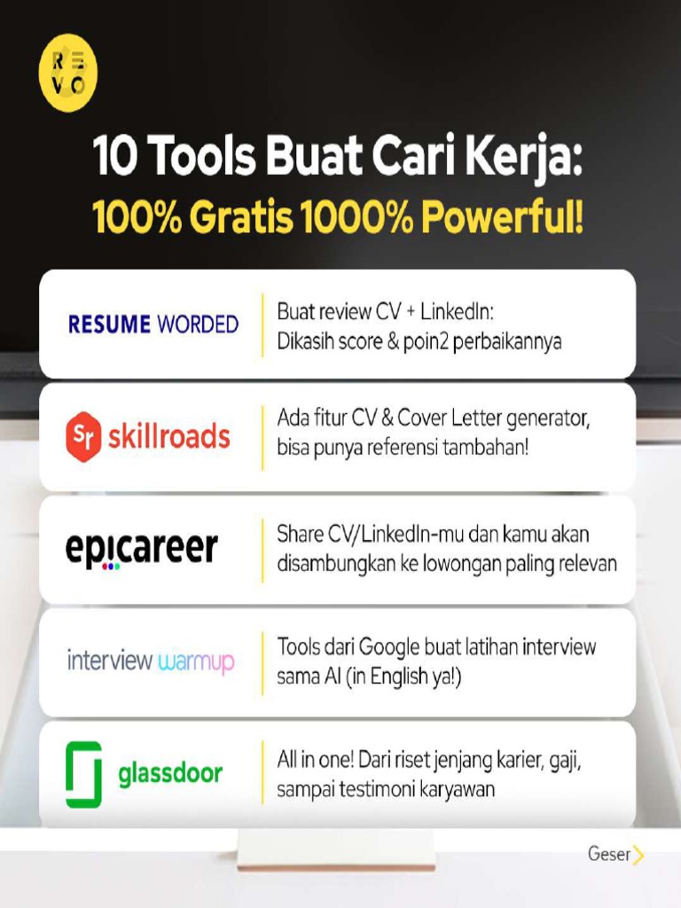10 Tools For Jobseeker PDF