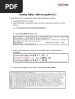 Creating Tables in Hive