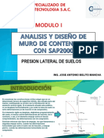 Modulo I: Presion Lateral de Suelos