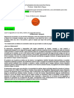 Act. Educ. Fisica 31 Enero Al 4 de Febrero. Mtro. Morin