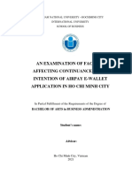 2021.thesis - An Examination of Factors Affecting Continuance Usage Intention of Airpay E-Wallet Application in HCMC