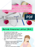 Metode Kontrasepsi Sederhana Dengan Dan Tanpa Alat