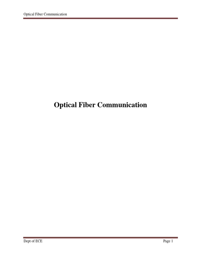 Oc r16 16 Units Notes PDF Optical Fiber Refraction