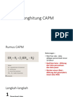 Menghitung CAPM - Alifaldo D D