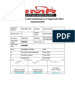 RMR-HSMS-P-003 Establishment & Maintenance of Legal and Other Requirements