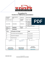 RMR-HSMS-P-007 Procedure For Control of HSEQ Documentation