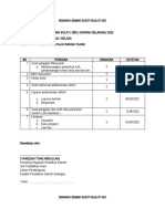 Senarai Semak Audit Kualiti Iso KBS 2022