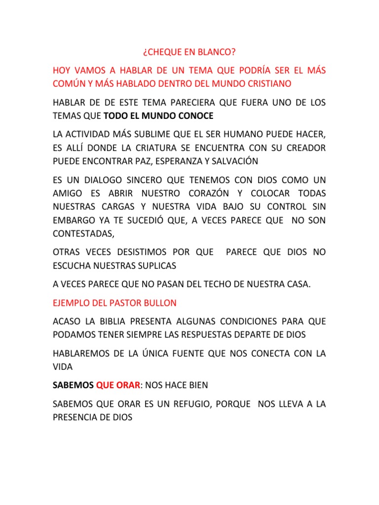 La Importancia de la Oración en la Fe | PDF | Oración | Jesús