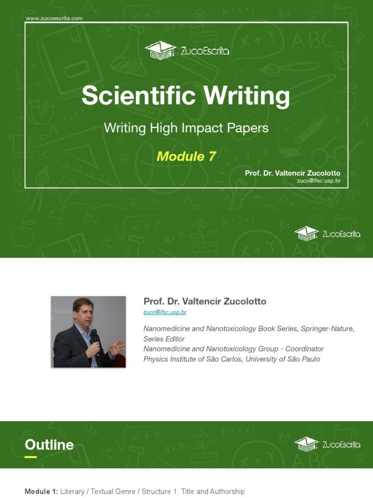 Mod 7 Ex Bio Writing High Impact Papers PDF PDF English Language