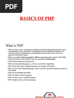 Basics of PHP