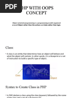 PHP With Oops Concept