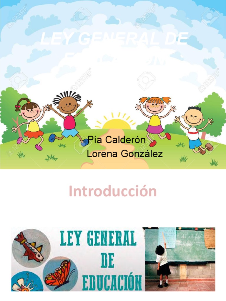 LEY GENERAL DE EDUCACIÓN Completa | PDF | Educación primaria ...