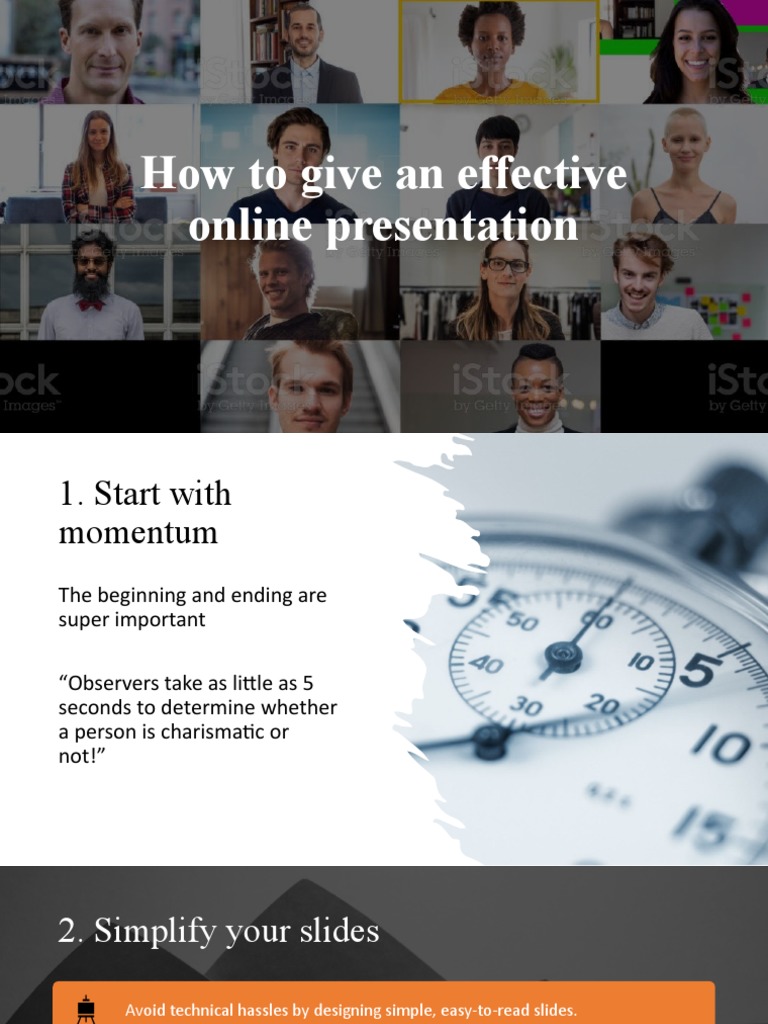 Tips for Effective Online Presentations | PDF | Computing | Communication