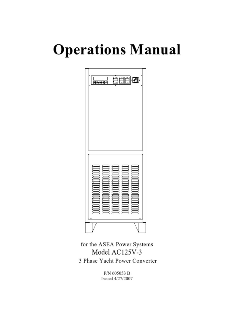 ASEA Operations Manual | PDF | Technology & Engineering