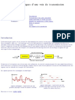 Caracteristiques d'Une Voie de Transmission