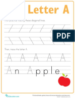 TRACING LETTER A