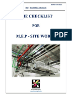 Checklist For MEP Site Works