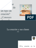 La Oración y Sus Clases - 3ero Prim