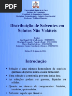 Slides - Distribuição de Solventes em Solutos Não Voláteis