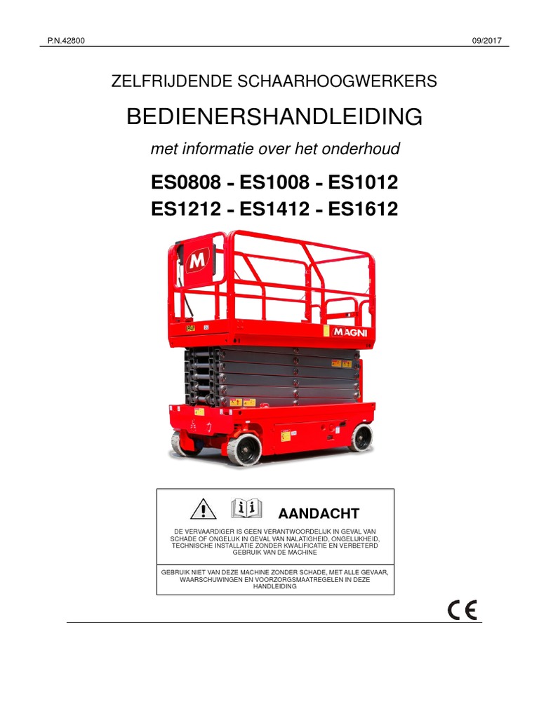 Magni ES0807EP Operator Manual NL | PDF
