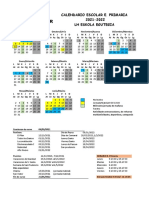 Calendario Escolar 21-22 Educación Primaria