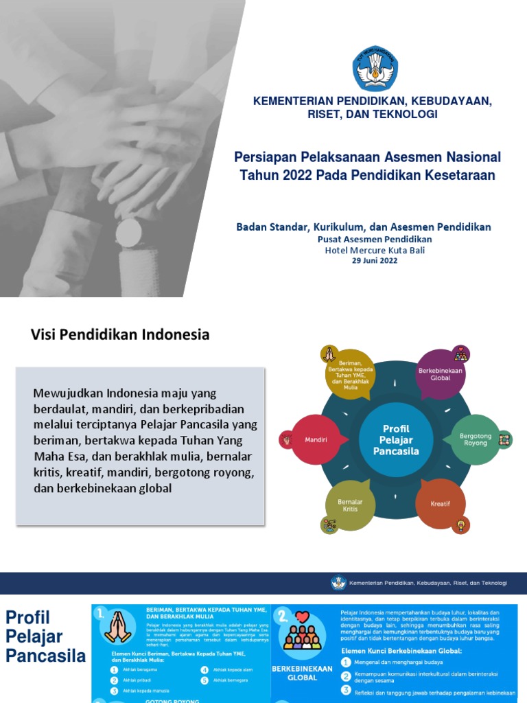 Asesmen Nasional 2022 untuk Pendidikan Kesetaraan | PDF